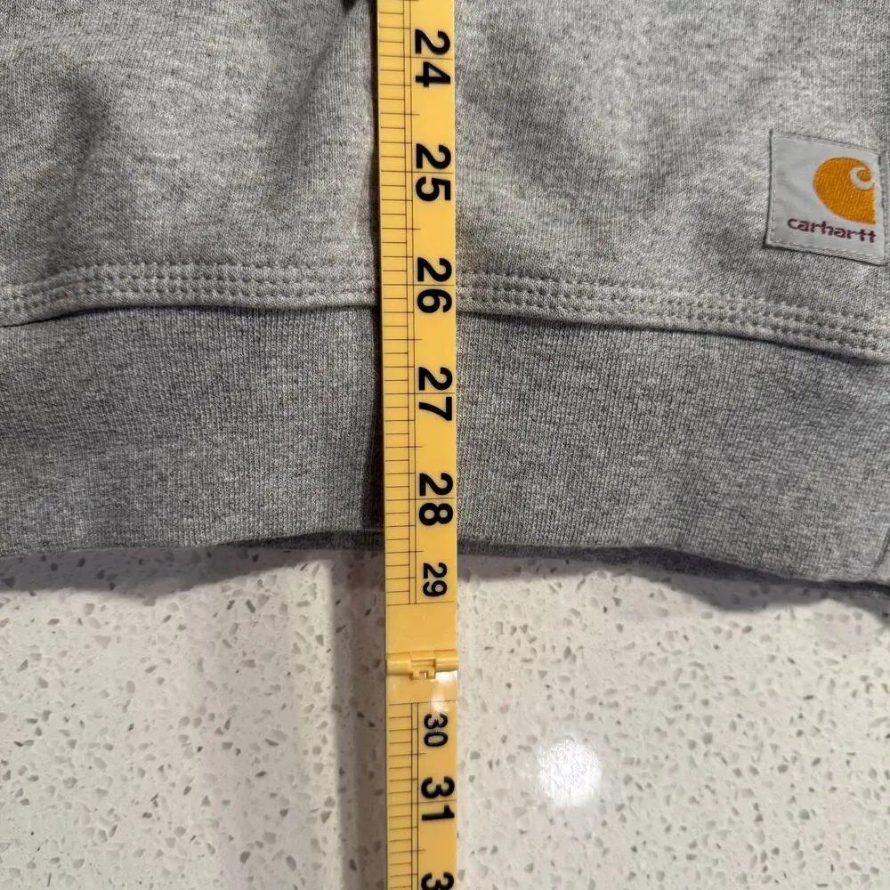 Carhartt Jameson Graphic Crewneck Sweatshirt Gray Green Spellout Men Medium